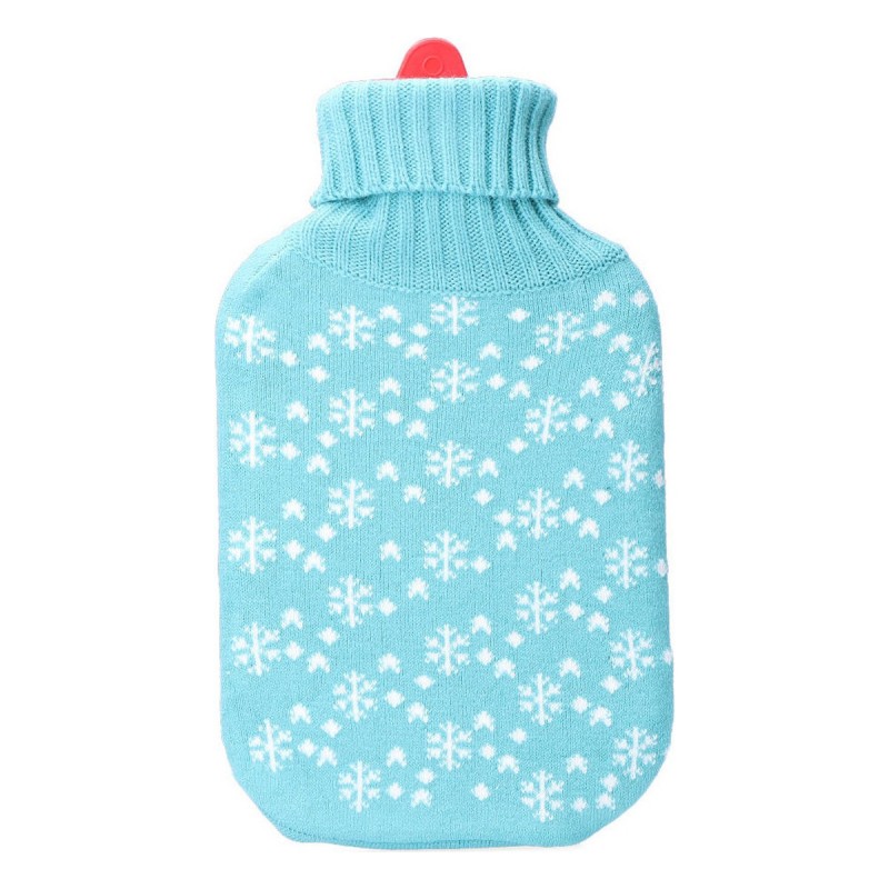 Borsa Acqua Calda EDM 76771 Azzurro Azzurro/Bianco Fiocchi di neve Lana 2 L Plastica Borsa Acqua Calda EDM 76771 Azzurro Azzurro/Bianco Fiocchi di neve Lana 2 L Plastica