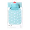 Borsa Acqua Calda EDM 76771 Azzurro Azzurro/Bianco Fiocchi di neve Lana 2 L Plastica