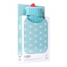 Borsa Acqua Calda EDM 76771 Azzurro Azzurro/Bianco Fiocchi di neve Lana 2 L Plastica