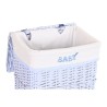 Set di Cesti DKD Home Decor Azzurro Celeste vimini Per bambini 44 x 34 x 56 cm 5 Pezzi