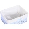 Set di Cesti DKD Home Decor Azzurro Celeste vimini Per bambini 44 x 34 x 56 cm 5 Pezzi