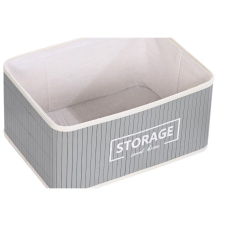Set di Cesti DKD Home Decor Grigio scuro Bambù 40 x 30 x 46 cm 5 Pezzi