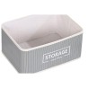 Set di Cesti DKD Home Decor Grigio scuro Bambù 40 x 30 x 46 cm 5 Pezzi