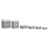 Set di Cesti DKD Home Decor Grigio scuro Bambù 40 x 30 x 46 cm 5 Pezzi