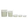 Set di Cesti DKD Home Decor Verde vimini 51 x 37 x 56 cm 5 Pezzi