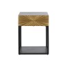 Comodino DKD Home Decor Dorato 35 x 40 x 55 cm Nero Metallo Legno