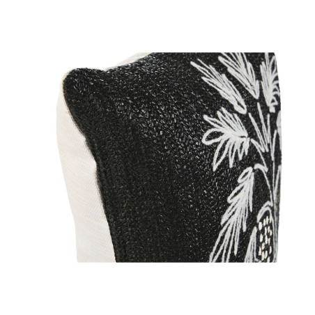 Cuscino Home ESPRIT Bianco Nero Palma 42 x 15 x 42 cm