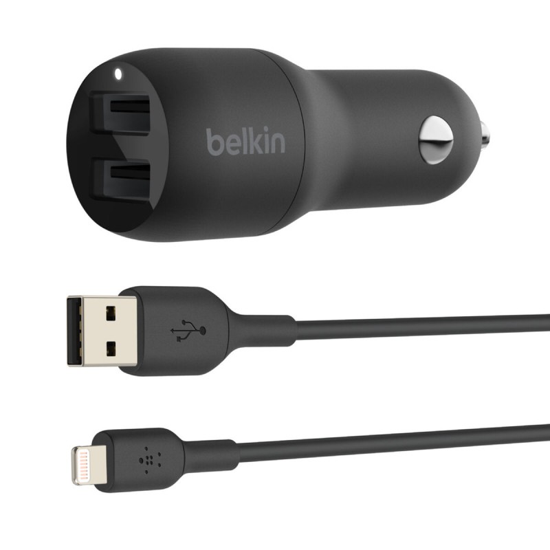 Caricabatterie per Auto Belkin CCD001BT1MBK 24 W Caricabatterie per Auto Belkin CCD001BT1MBK 24 W