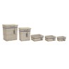 Set di Cestini DKD Home Decor Azzurro Beige Spirali Mediterraneo 47 x 35 x 56 cm 5 Pezzi