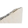 Cuscino Home ESPRIT Bianco Nero Stampato 45 x 15 x 45 cm