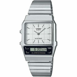 Orologio Unisex Casio VINTAGE EDGY COLLECTION Argentato (Ø 40 mm) (Ø 32 mm)