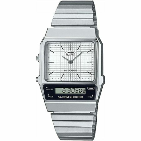 Orologio Unisex Casio VINTAGE EDGY COLLECTION Argentato (Ø 40 mm) (Ø 32 mm)