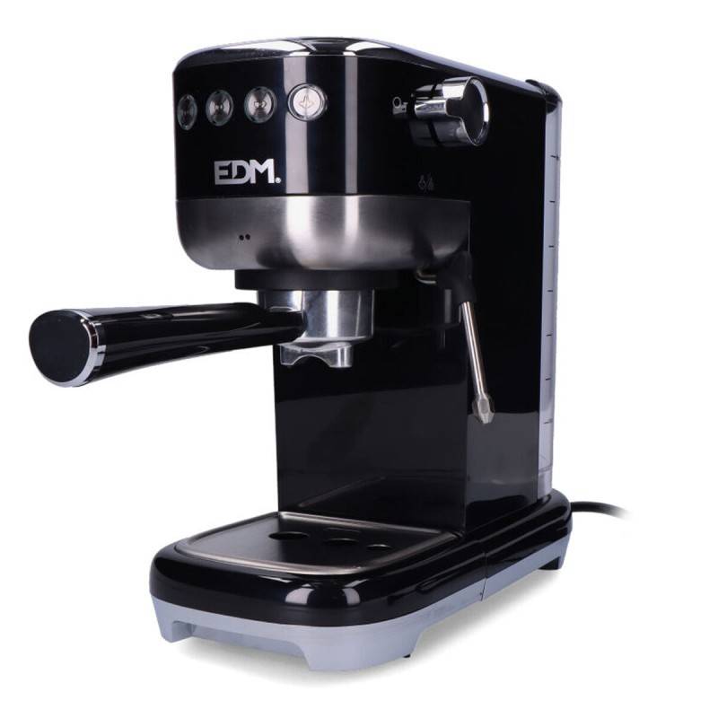 Caffettiera Express a Leva EDM 07707 Nero 2 Tazze 1,3 L Caffettiera Express a Leva EDM 07707 Nero 2 Tazze 1,3 L