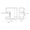 Caffettiera Express a Leva EDM 07707 Nero 2 Tazze 1,3 L