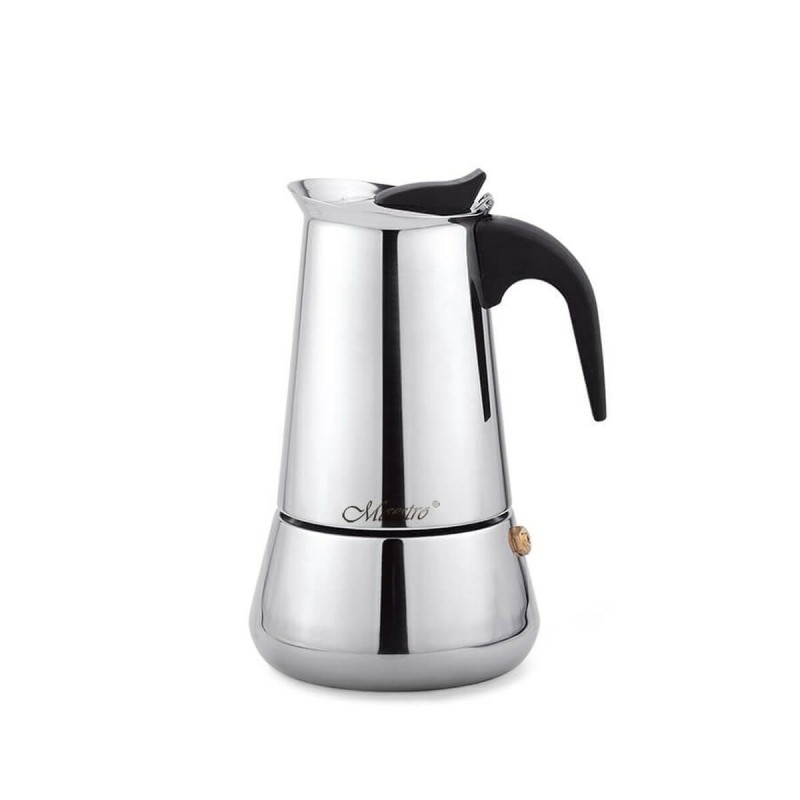 Caffettiera Italiana Feel Maestro MR-1660-6 Nero Argentato Acciaio inossidabile 18/10 300 ml 6 Tazze Caffettiera Italiana Feel Maestro MR-1660-6 Nero Argentato Acciaio inossidabile 18/10 300 ml 6 Tazze