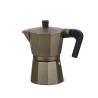 Caffettiera Italiana Feel Maestro MR-1666-6-BROWN Nero Bronce Alluminio 300 ml 6 Tazze
