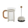 Caffettiera a Stantuffo Home ESPRIT Bianco Naturale Acciaio inossidabile 800 ml 15 x 10 x 22 cm