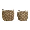 Set di Cestini Home ESPRIT Naturale Erba di mare Fibra naturale (2 Pezzi)