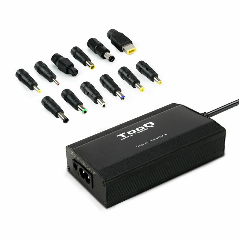 Caricabatterie Portatile TooQ TQLC-100BS01M Universale 100W Caricabatterie Portatile TooQ TQLC-100BS01M Universale 100W