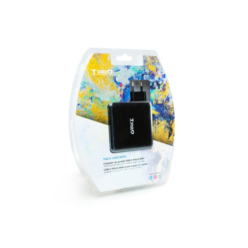 Caricabatterie Portatile TooQ TQLC-USBC90PD 90 W 90W Caricabatterie Portatile TooQ TQLC-USBC90PD 90 W 90W