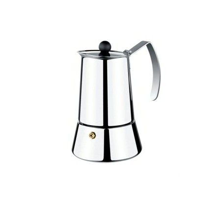 Caffettiera Italiana Monix M630006 Acciaio Argento 6 Tazze Acciaio inossidabile