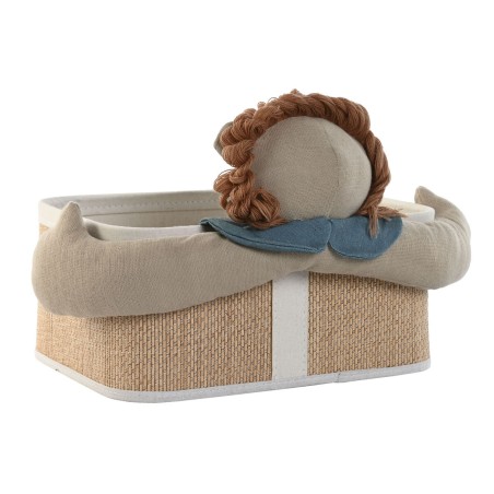 Set di Cestini Home ESPRIT Verde Naturale 40 x 32 x 27 cm 2 Pezzi