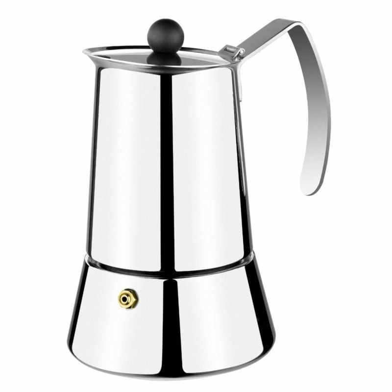 Caffettiera Italiana Monix M630004 Acciaio Argento 4 Tazze Caffettiera Italiana Monix M630004 Acciaio Argento 4 Tazze