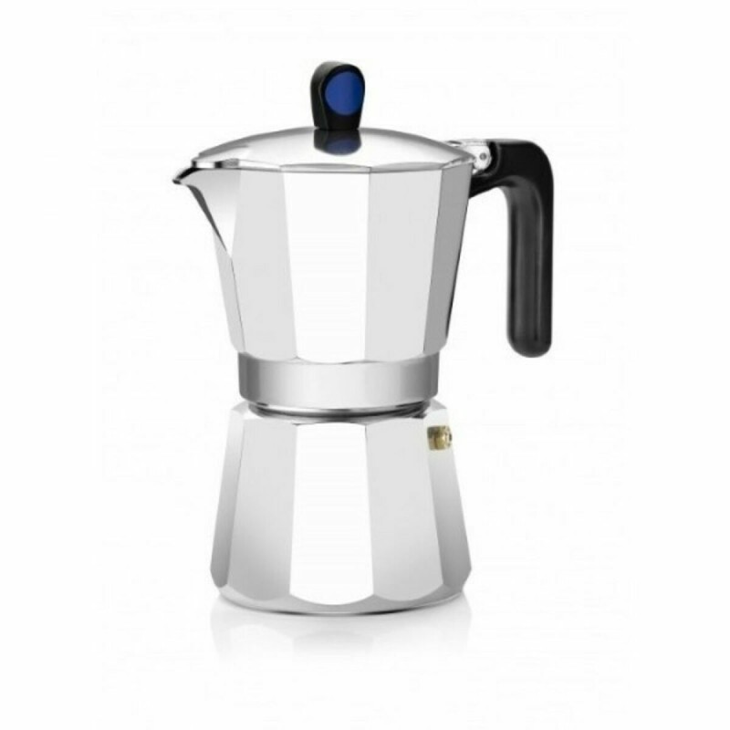 Caffettiera Italiana Monix 5300045871 Argento Alluminio 12 Tazze Caffettiera Italiana Monix 5300045871 Argento Alluminio 12 Tazze