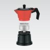 Caffettiera Italiana Feel Maestro MR-1657-9 Nero Rosso Alluminio 450 ml 9 Tazze