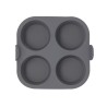 Teglia per Muffin Quid Naturalia Grigio 17 x 17 x 5 cm Silicone (12 Unità)