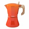 Caffettiera Italiana Oroley Petra Arancio Alluminio 6 Tazze