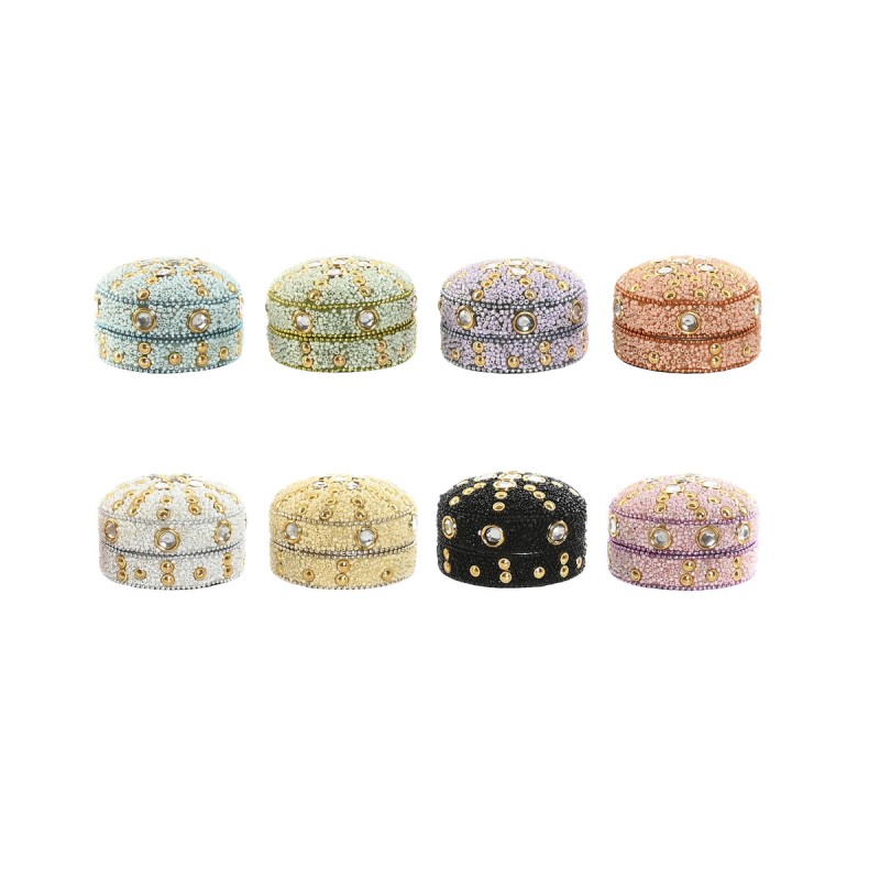 Scatola-Portagioie Home ESPRIT Giallo Azzurro Arancio Rosa Alluminio 7,5 x 7,5 x 5 cm (8 Unità) Scatola-Portagioie Home ESPRIT Giallo Azzurro Arancio Rosa Alluminio 7,5 x 7,5 x 5 cm (8 Unità)
