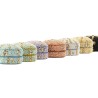 Scatola-Portagioie Home ESPRIT Giallo Azzurro Arancio Rosa Alluminio 7,5 x 7,5 x 5 cm (8 Unità)
