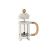 Caffettiera a Stantuffo Home ESPRIT Bianco Naturale Acciaio inossidabile polipropilene 350 ml 13 x 8 x 19 cm