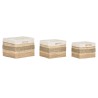 Set di Cestini Home ESPRIT Naturale Erba di mare Tropicale 40 x 33 x 28 cm 3 Pezzi