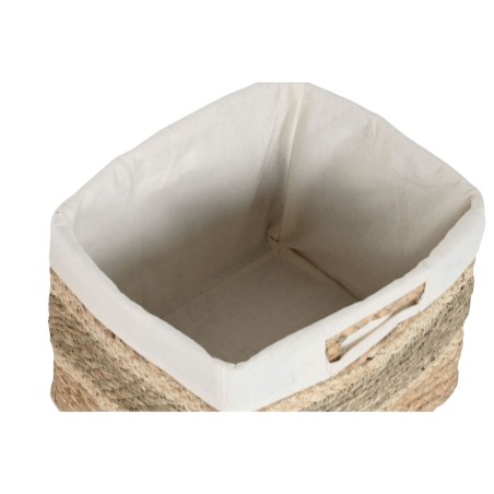 Set di Cestini Home ESPRIT Naturale Erba di mare Tropicale 40 x 33 x 28 cm 3 Pezzi