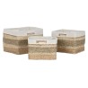 Set di Cestini Home ESPRIT Naturale Erba di mare Tropicale 40 x 33 x 28 cm 3 Pezzi