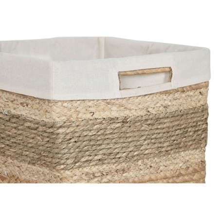 Set di Cestini Home ESPRIT Naturale Erba di mare Tropicale 40 x 33 x 28 cm 3 Pezzi