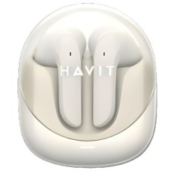 Auricolari Wireless con Custodia di Ricarica Havit Modern Buds Beige