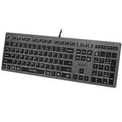 Tastiera A4 Tech A4TKLA47125 Bianco Nero Grigio QWERTY