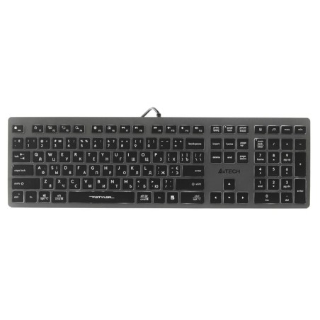 Tastiera A4 Tech A4TKLA47125 Bianco Nero Grigio QWERTY