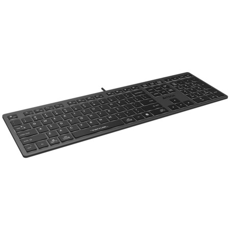 Tastiera A4 Tech A4TKLA47125 Bianco Nero Grigio QWERTY