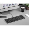 Tastiera A4 Tech A4TKLA47125 Bianco Nero Grigio QWERTY