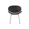 Sedia DKD Home Decor Nero Dorato Poliestere Metallo 62 x 58 x 73 cm