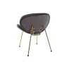 Sedia DKD Home Decor Nero Dorato Poliestere Metallo 62 x 58 x 73 cm