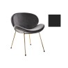 Sedia DKD Home Decor Nero Dorato Poliestere Metallo 62 x 58 x 73 cm