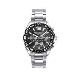 Orologio Uomo Mark Maddox HM0145-55 Nero Argentato (Ø 44 mm)