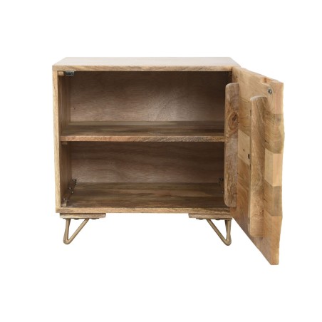 Comodino Home ESPRIT Dorato Naturale 50 x 40 x 50 cm