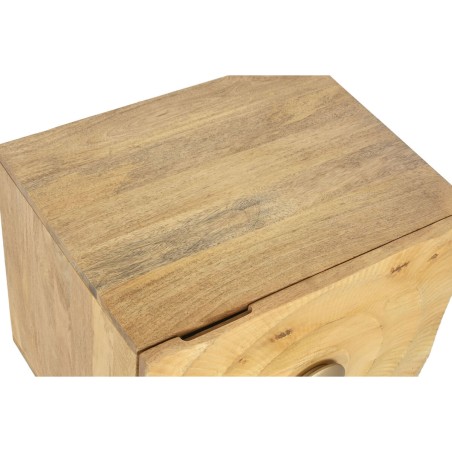 Comodino Home ESPRIT Dorato Naturale 50 x 40 x 50 cm
