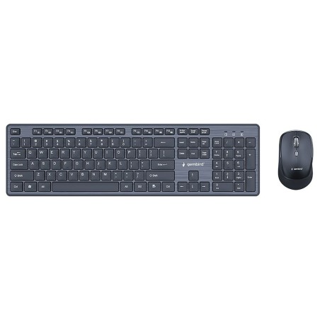 Tastiera e Mouse Wireless GEMBIRD KBS-WCH-04 Nero Inglese QWERTY